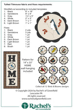 Tufted Titmouse Mat Pattern