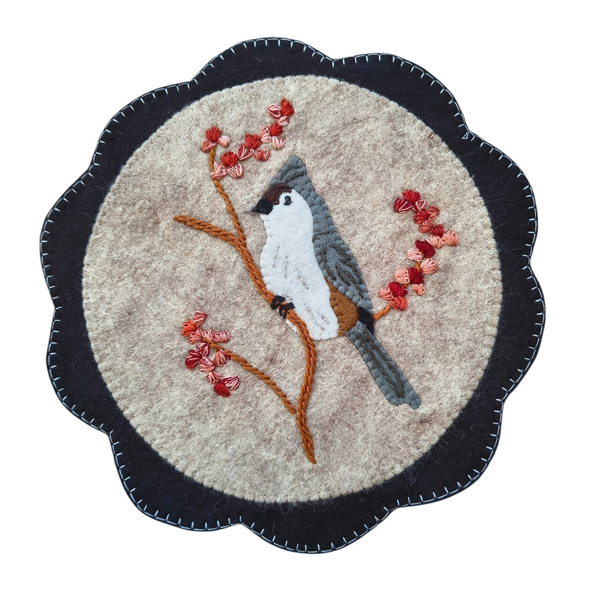 Tufted Titmouse Mat Pattern