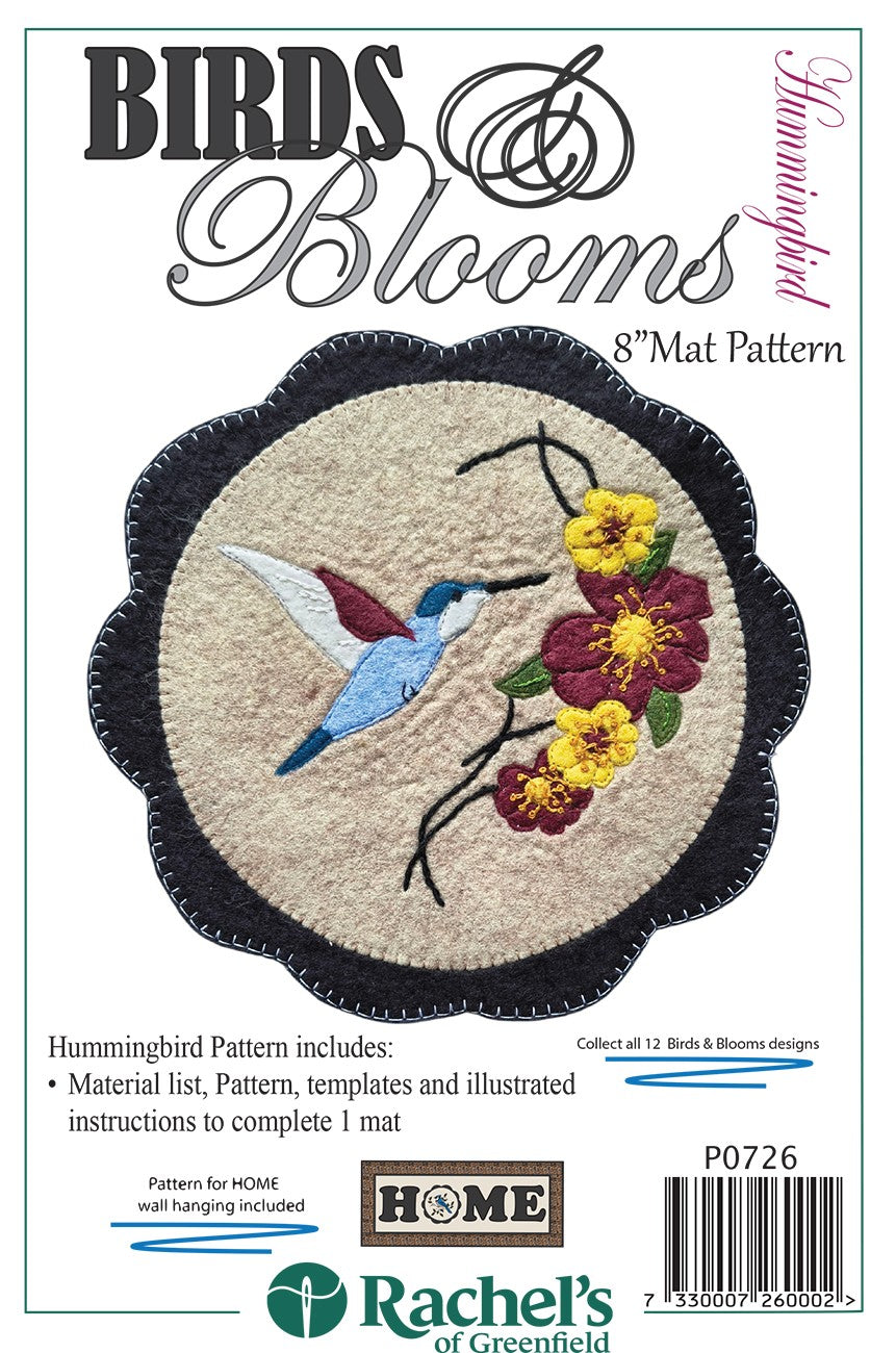 Hummingbird Mat Pattern