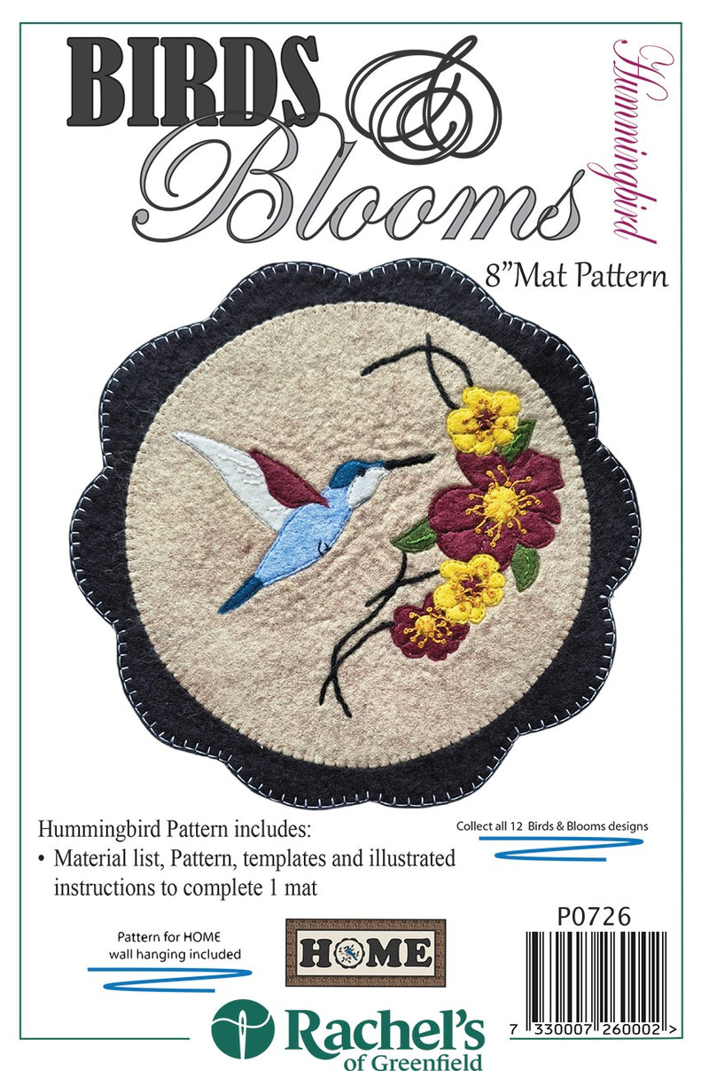 Hummingbird Mat Pattern