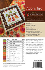 Acorn Trio Cross Stitch Pattern