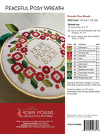 Peaceful Posy Wreath Cross Stitch Pattern