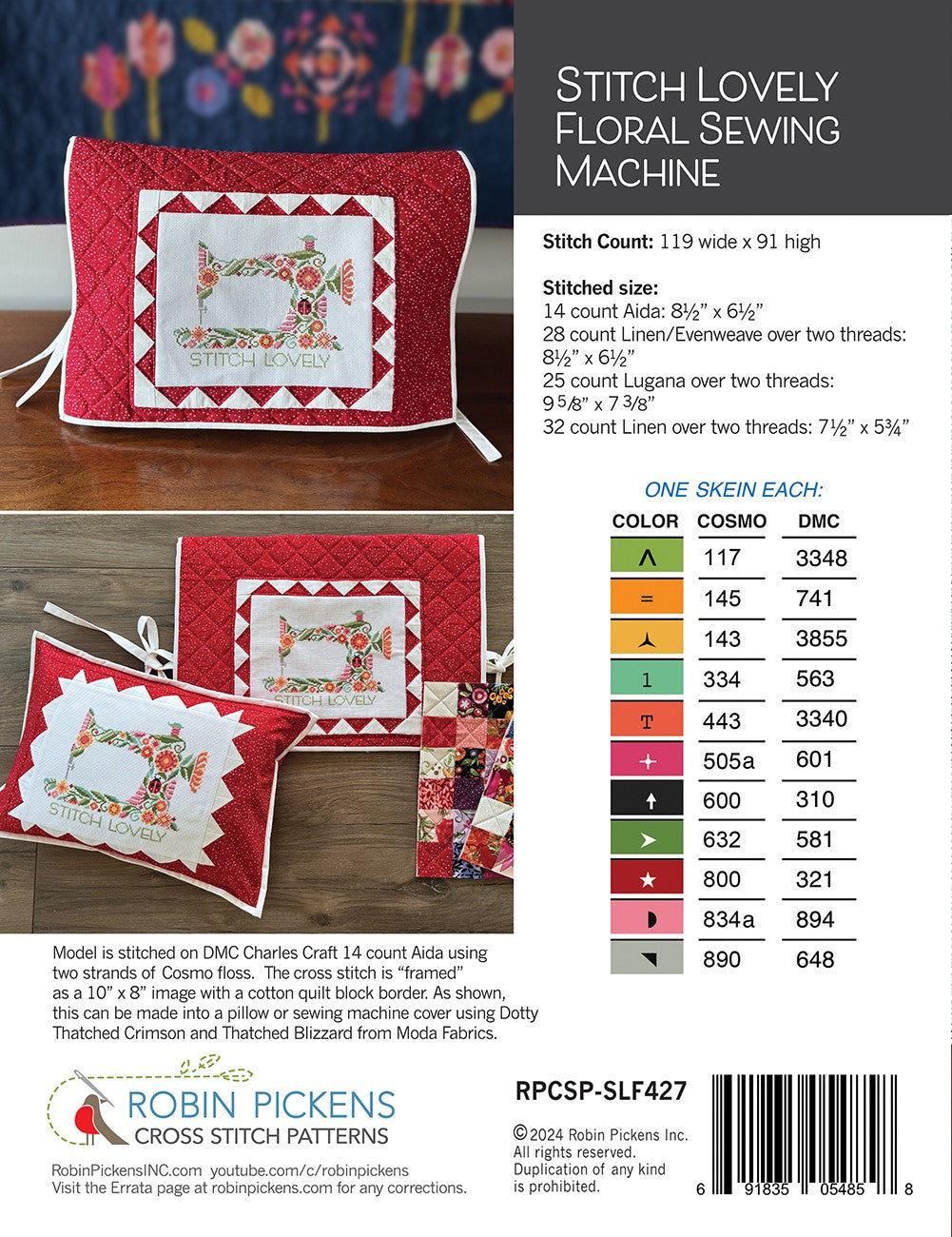 Stitch Lovely Floral Sewing Machine