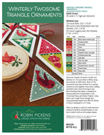 Winterly Twosome Triangle Ornaments