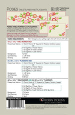 Posies Table Runner and 4 Placemats