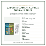 Product Specifications – 32 Point Mariner's Compass Book and Ruler