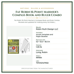 Product Specifications – Fat Robin 16 Point Mariner's Compass Book and Ruler Combo