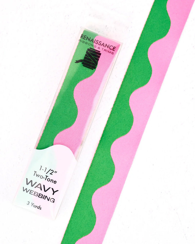 Wavy Webbing Dragonfruit 1-1/2in x 3yds