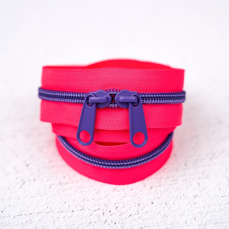 30in Handbag Zipper Raspberry Rave
