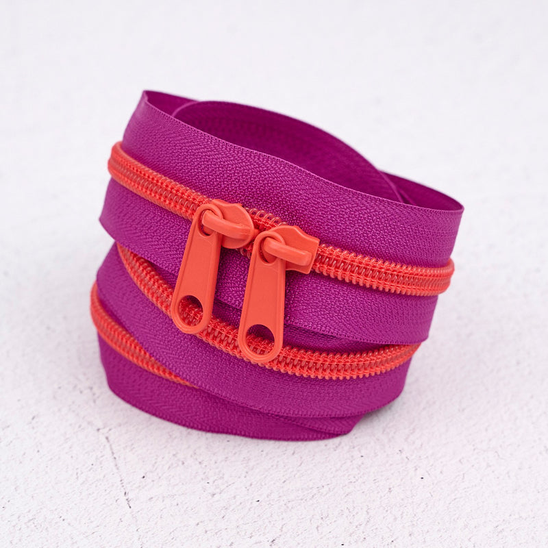 30in Handbag Zipper Grape Slushy