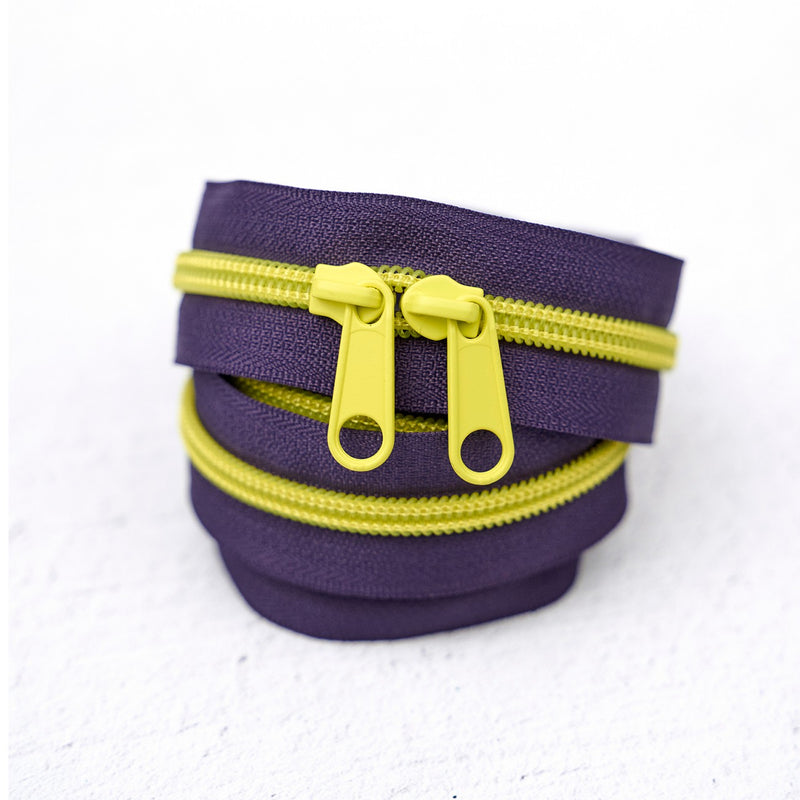 30in Handbag Zipper Electric Grape