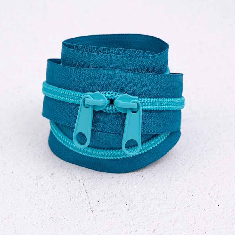 30in Handbag Zipper Aquamarine