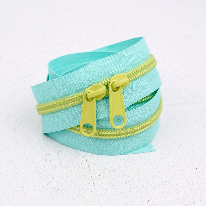 30in Handbag Zipper Lime Splash