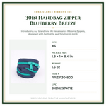 Product Specifications – 30in Handbag Zipper Blueberry Breeze