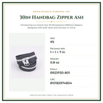 Product Specifications – 30in Handbag Zipper Ash