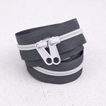 30in Handbag Zipper Ash