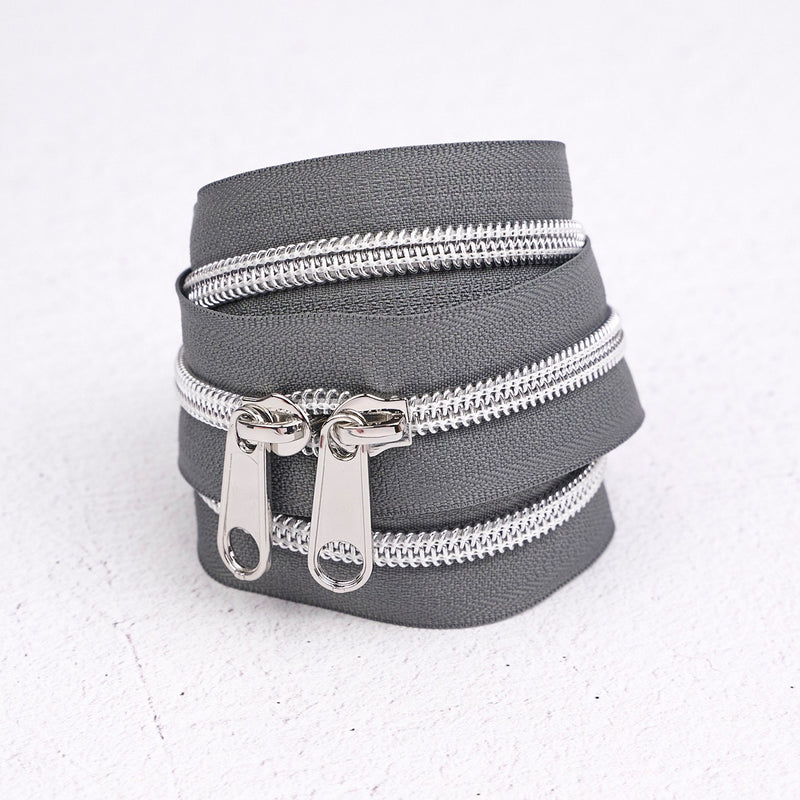30in Handbag Zipper Moonstone