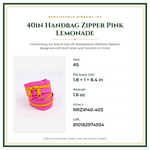 Product Specifications – 40in Handbag Zipper Pink Lemonade