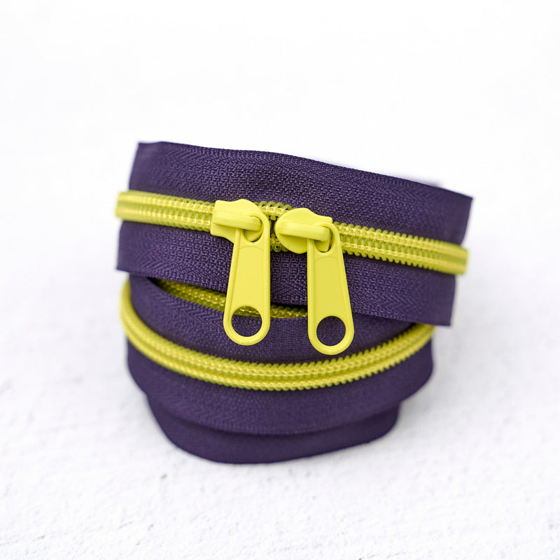 40in Handbag Zipper Electric Grape