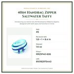 Product Specifications – 40in Handbag Zipper Saltwater Taffy