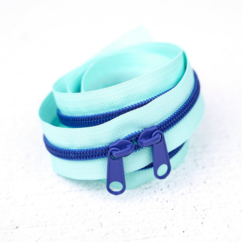 40in Handbag Zipper Saltwater Taffy