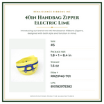 Product Specifications – 40in Handbag Zipper Electric Lime