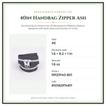 Product Specifications – 40in Handbag Zipper Ash