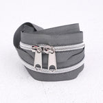 40in Handbag Zipper Moonstone