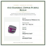 Product Specifications – 4yd Handbag Zipper Purple Reign