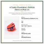 Product Specifications – 4 Yard Handbag Zipper Hocus Pocus