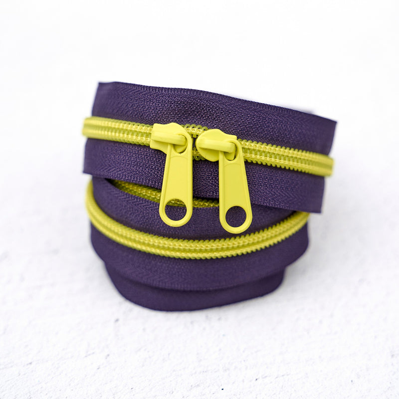 4 Yard Handbag Zipper Electric Grape