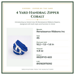 Product Specifications – 4 Yard Handbag Zipper Cobalt