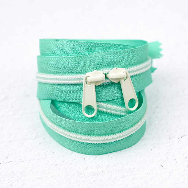 4 Yard Handbag Zipper Beach Glass