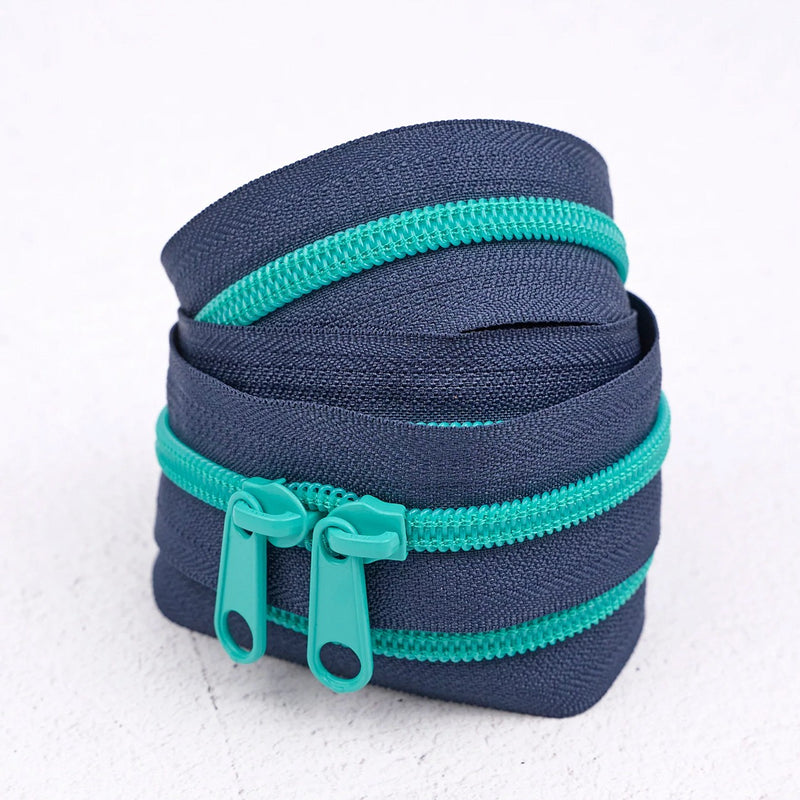4 Yard Handbag Zipper Blueberry Breeze