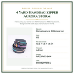Product Specifications – 4 Yard Handbag Zipper Aurora Storm