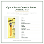 Product Specifications – Quick Blade Change Rotary Cutter 28mm