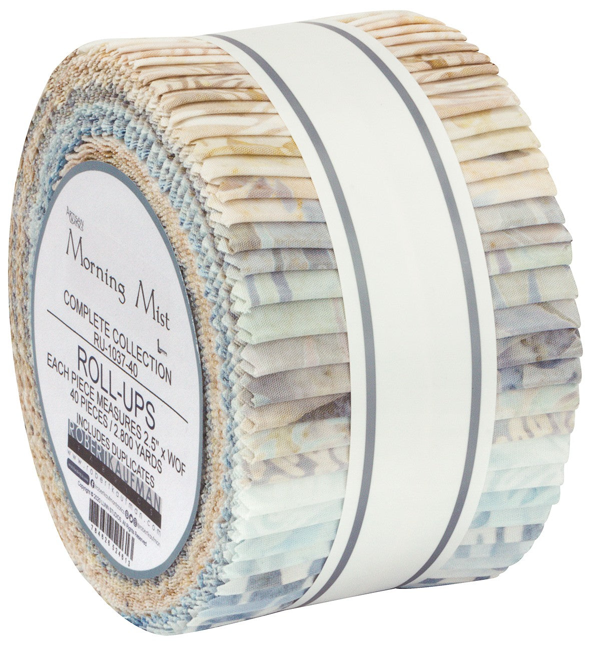2.5in Strips Morning Mist Batik, 40pcs/bundle