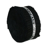 2-1/2in Strips Roll Up Kona Solids Black Colorway 40pcs