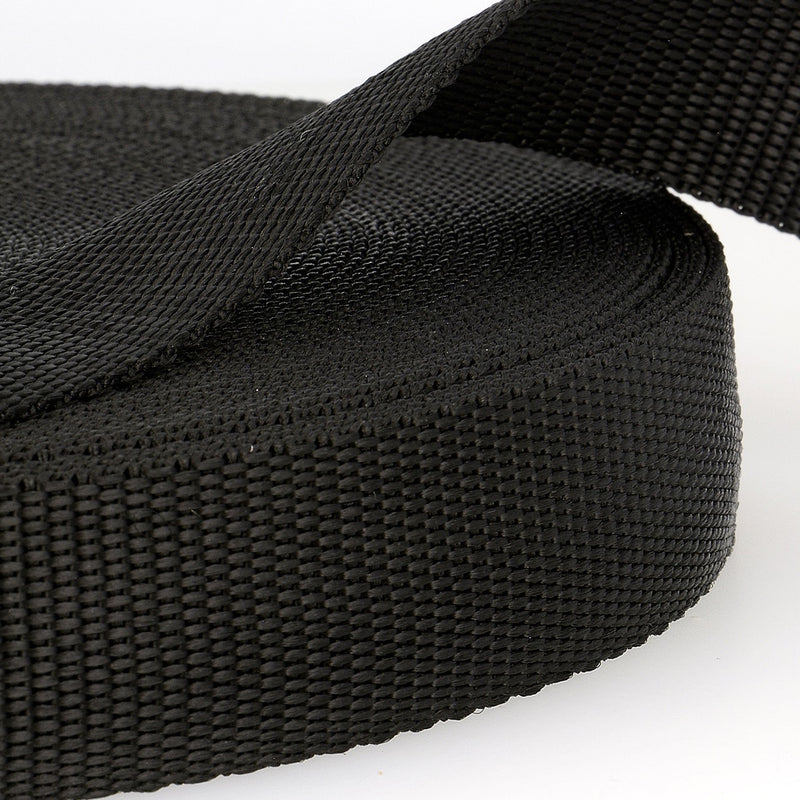 25mm Polypropylene Webbing in Black