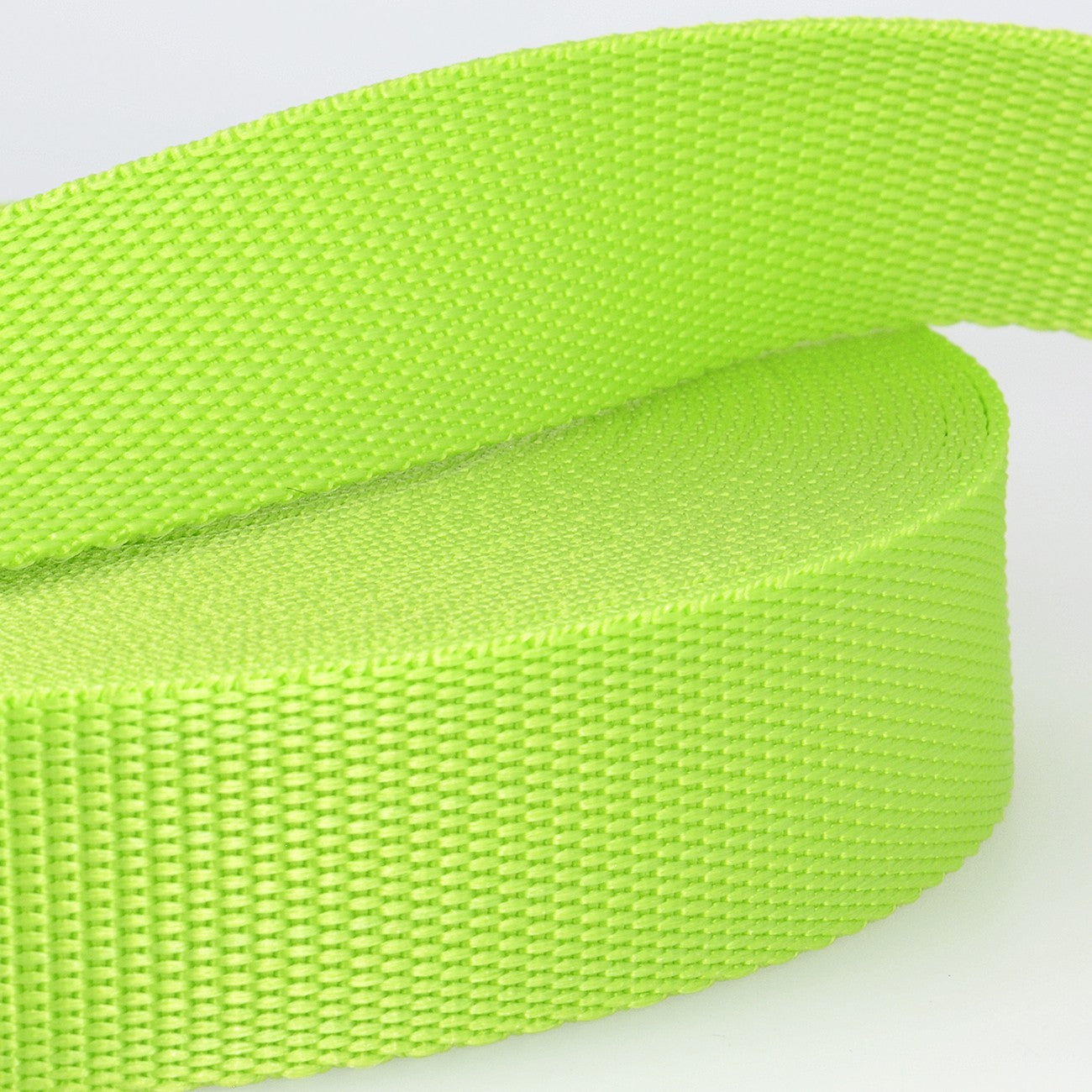 25mm Polypropylene Webbing in Lime