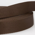 25mm Polypropylene Webbing in Brown
