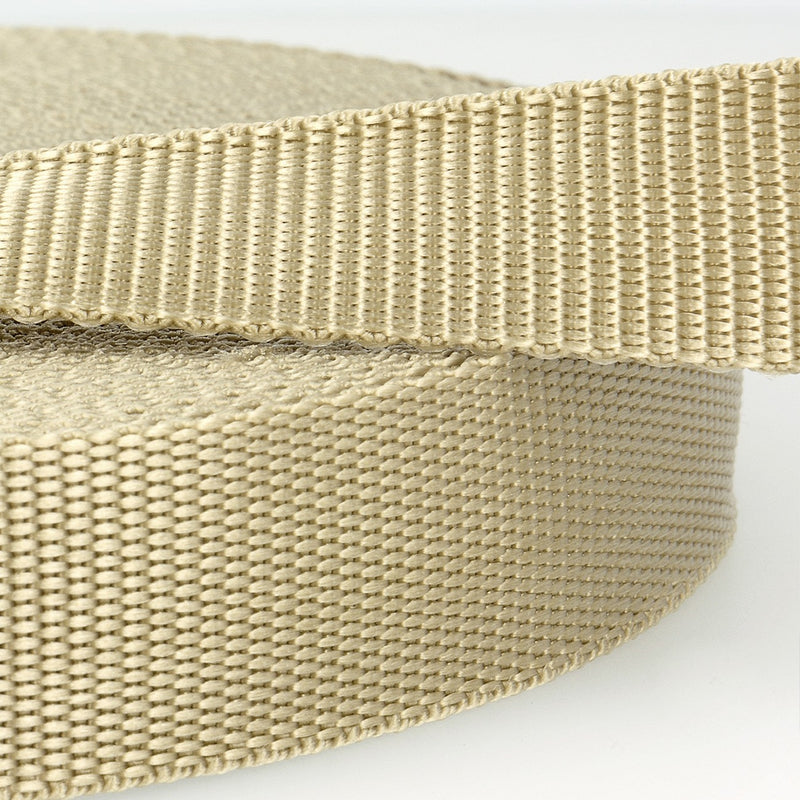 30mm Polypropylene Webbing in Tan