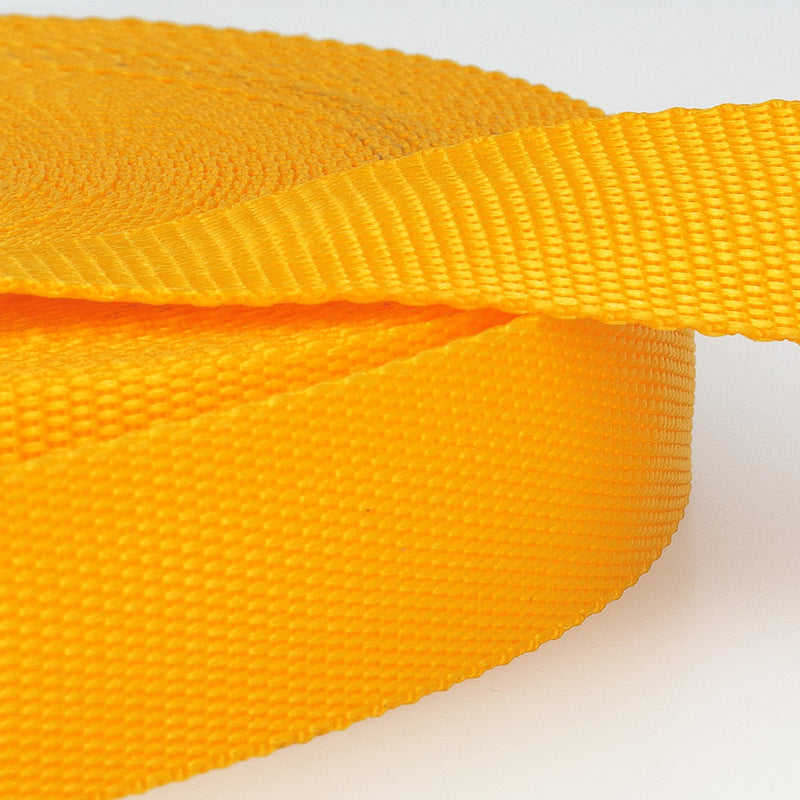 40mm Polypropylene Webbing in Yellow