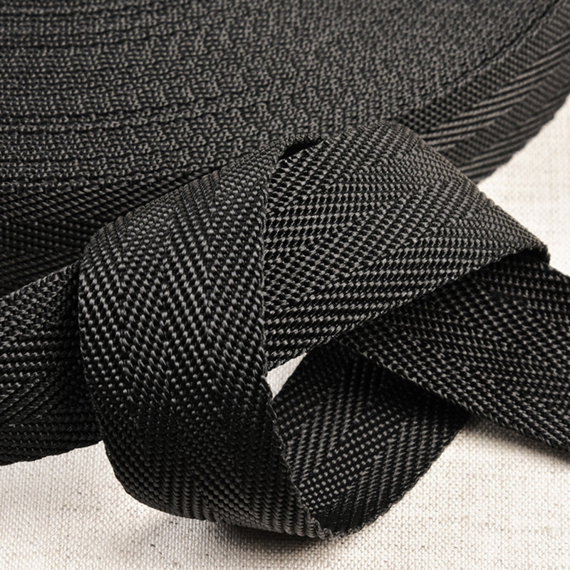 25mm Polypropylene Webbing in Black