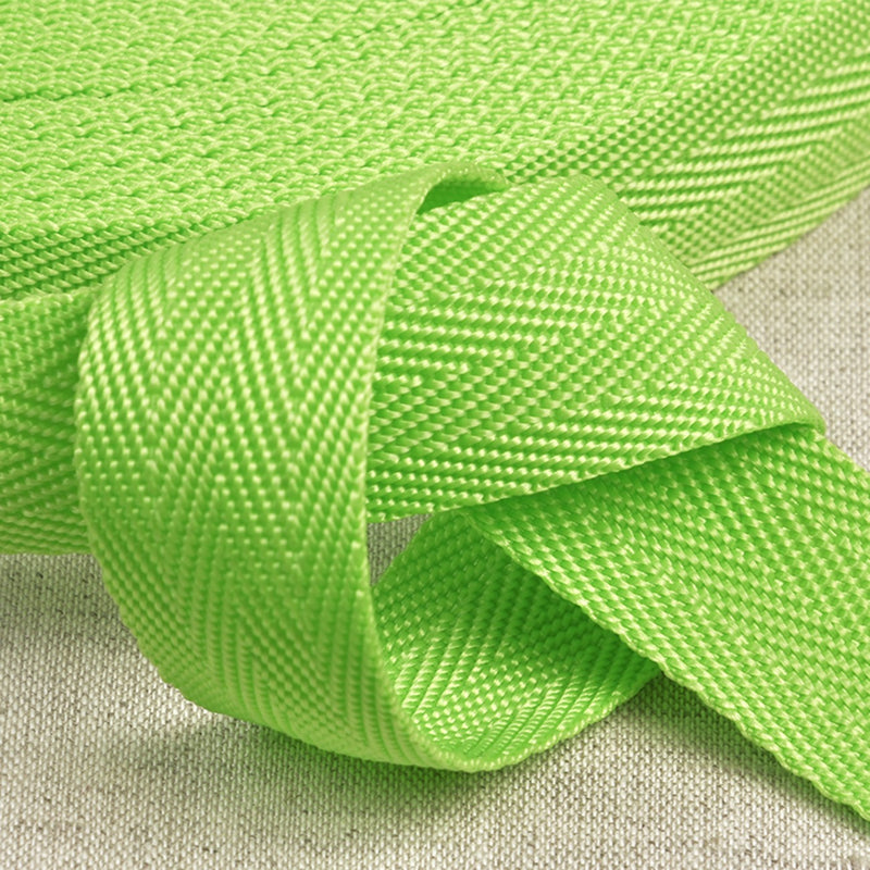 25mm Polypropylene Webbing in Lime