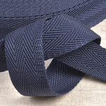 25mm Polypropylene Webbing in Navy