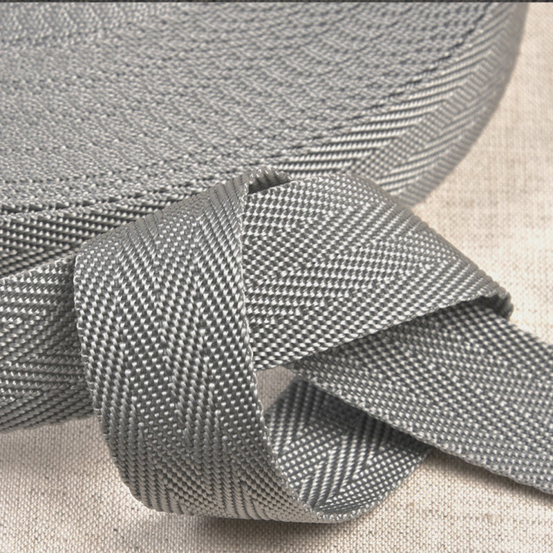 25mm Polypropylene Webbing in Dark Grey
