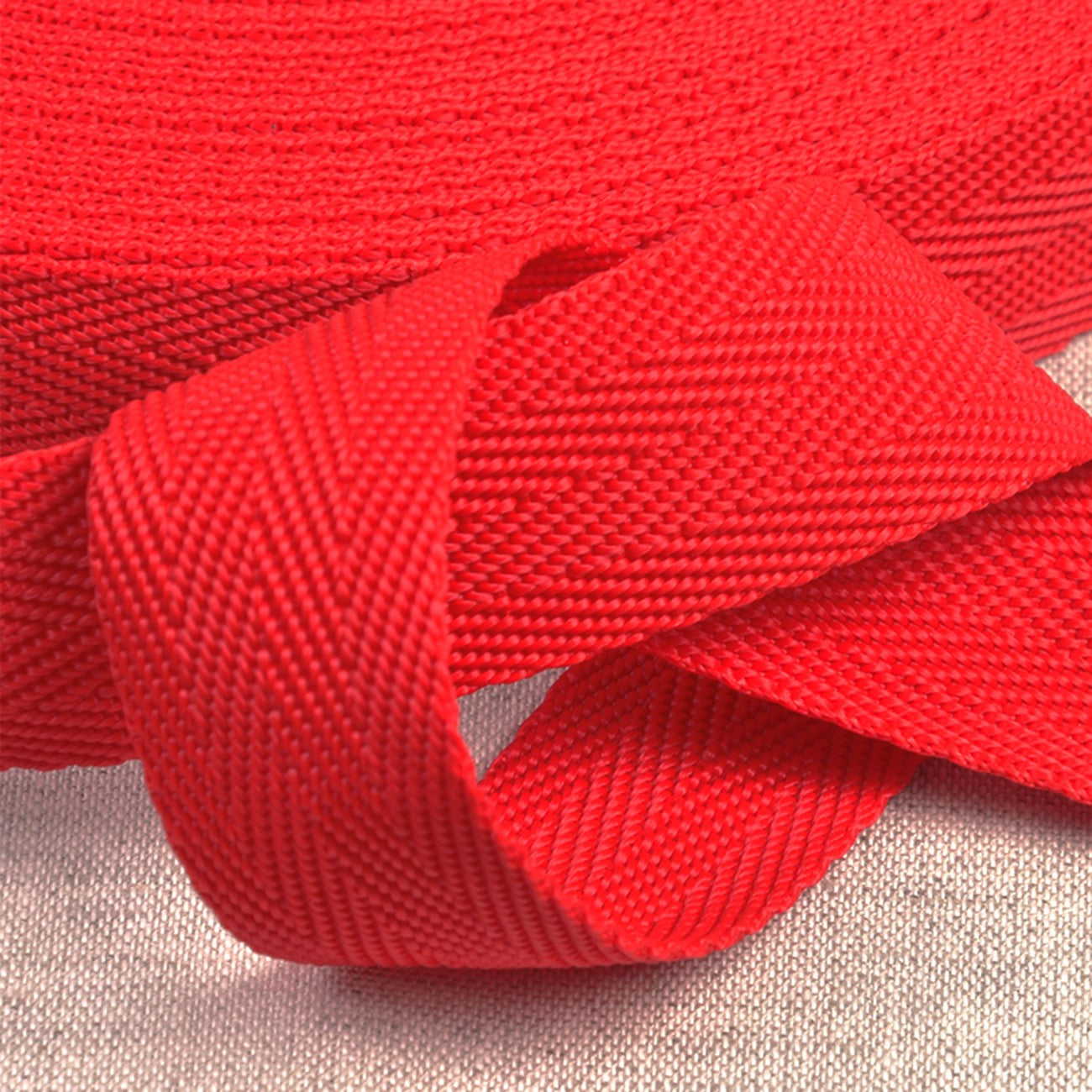 25mm Polypropylene Webbing in Red