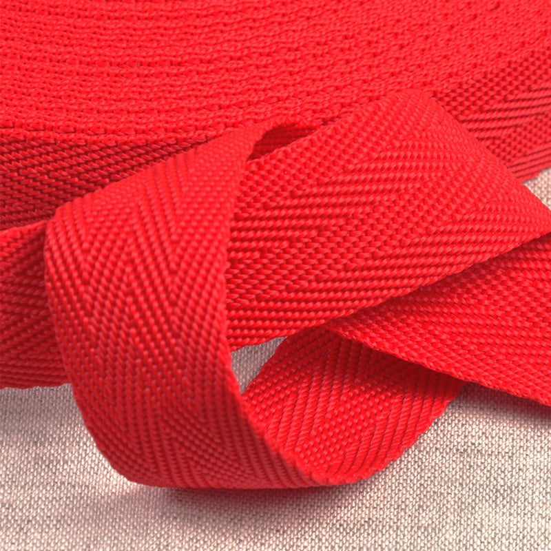 25mm Polypropylene Webbing in Red