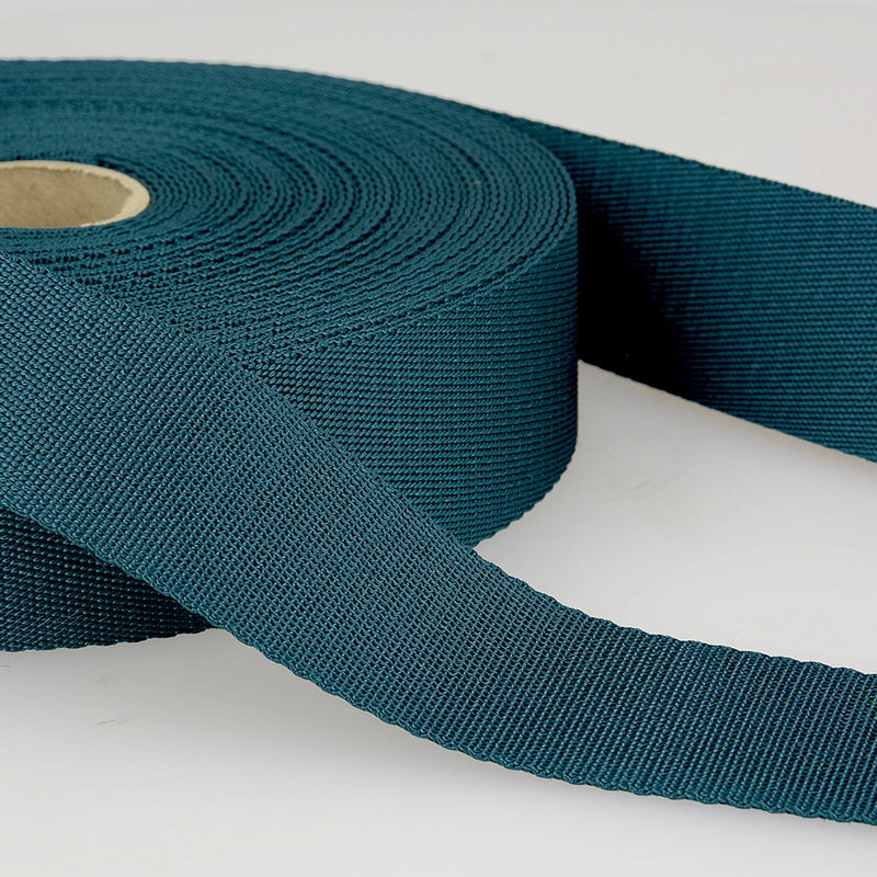 10mm Polyester Webbing in Teal